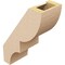 Ekena Millwork 5-inch W x 10-inch D x 14-inch H Ridgewood Rough Cedar Woodgrain TimberThane Knee Brace, Primed BRCUR05X10X14RIDRCPR - alternate 3